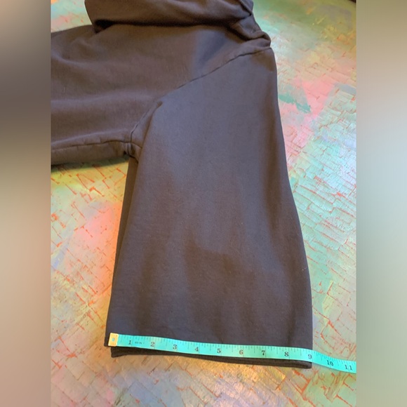 VTG BLUE FISH COAT TOPPER 2 COTTON KNIT HANDPAINTED BUTTON HOODED LAGENLOOK USA - Picture 8 of 10